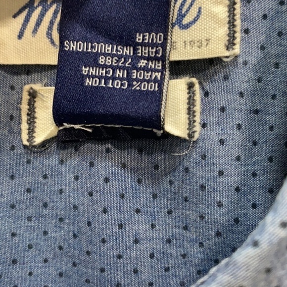 Madewell Blue Casual Button Down Shirt with Roll-Up Sleeves - Picture 3 of 7